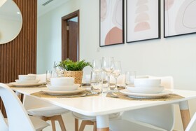 Luxe Apartments near Dubai Mall, Burj Khalifa - Pool, Gym, & Parking by Sojo Stay