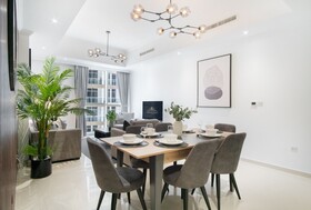 Luxe Apartments near Dubai Mall, Burj Khalifa - Pool, Gym, & Parking by Sojo Stay