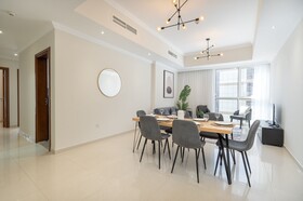 Luxe Apartments near Dubai Mall, Burj Khalifa - Pool, Gym, & Parking by Sojo Stay