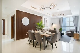 Luxe Apartments near Dubai Mall, Burj Khalifa - Pool, Gym, & Parking by Sojo Stay