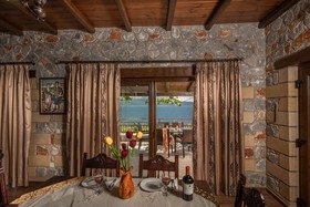Sunset traditional house