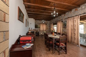 Sunset traditional house