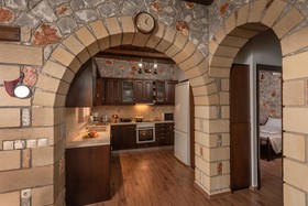 Sunset traditional house