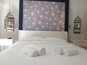 Blue, White and Grey Suites