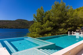 Beachfront Villa Brulupes in Secluded Bay