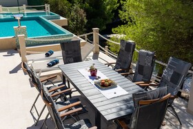 Beachfront Villa Brulupes in Secluded Bay