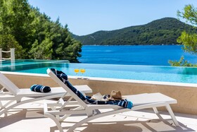 Beachfront Villa Brulupes in Secluded Bay
