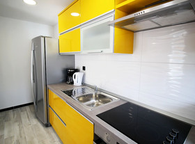 Blue and Yellow Apartments