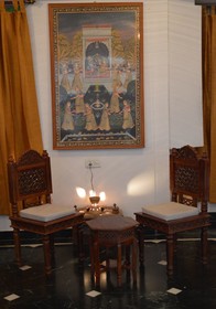 The Red Pier By Downtown Udaipur