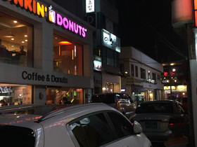 Backpackers in Jeju City Center