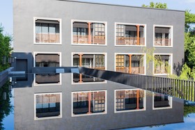 Hotel des Artists Ping Silhouette