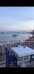 White and Blue Bodrum