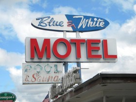 Blue and White Motel