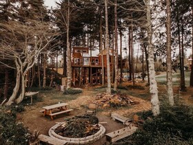 Treehouse Over the Water Eagles Nest